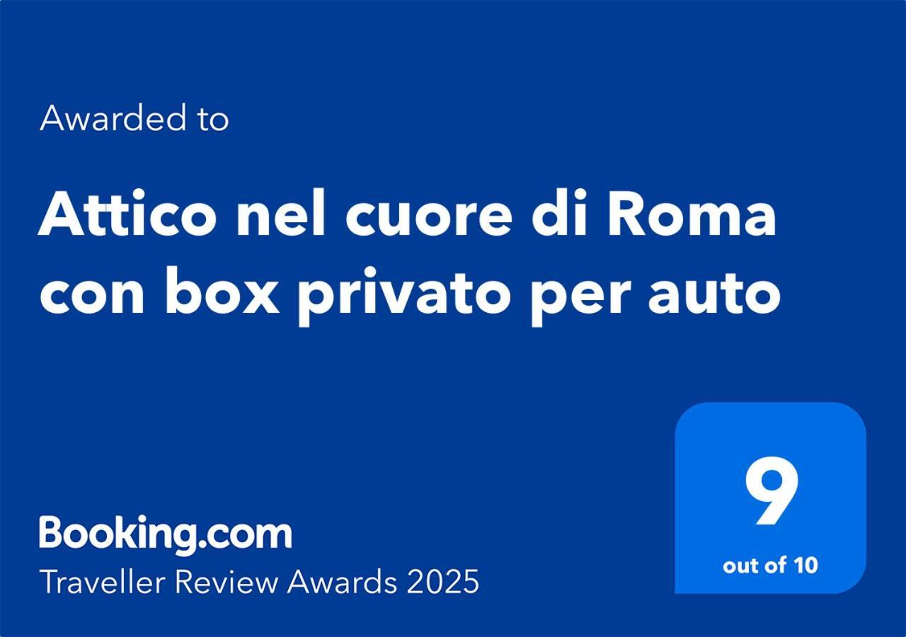 Attico Nel Cuore Di Roma Con Box Privato Per Auto 외부 사진